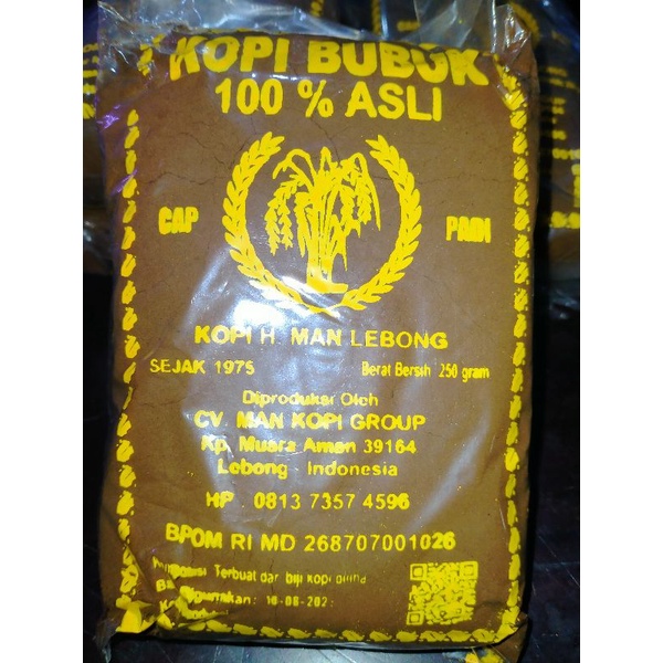 

Kopi Man ( cap padi ) Lebong 250gr