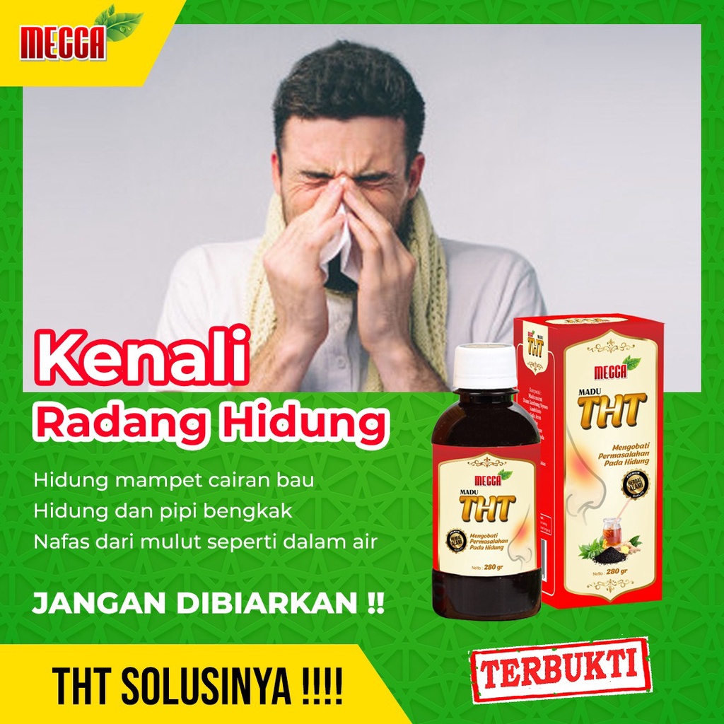 Mecca Madu THT 280g - Untuk Gangguan Pernafasan , Batuk , Pilek sinusitis radang hidungHerbal Alami