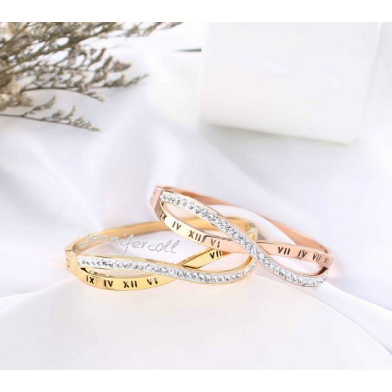 GELANG BANGLE BANGEL STAINLESS TITANIUM PERHIASAN / GELANG WANITA IBU MENYUSUI