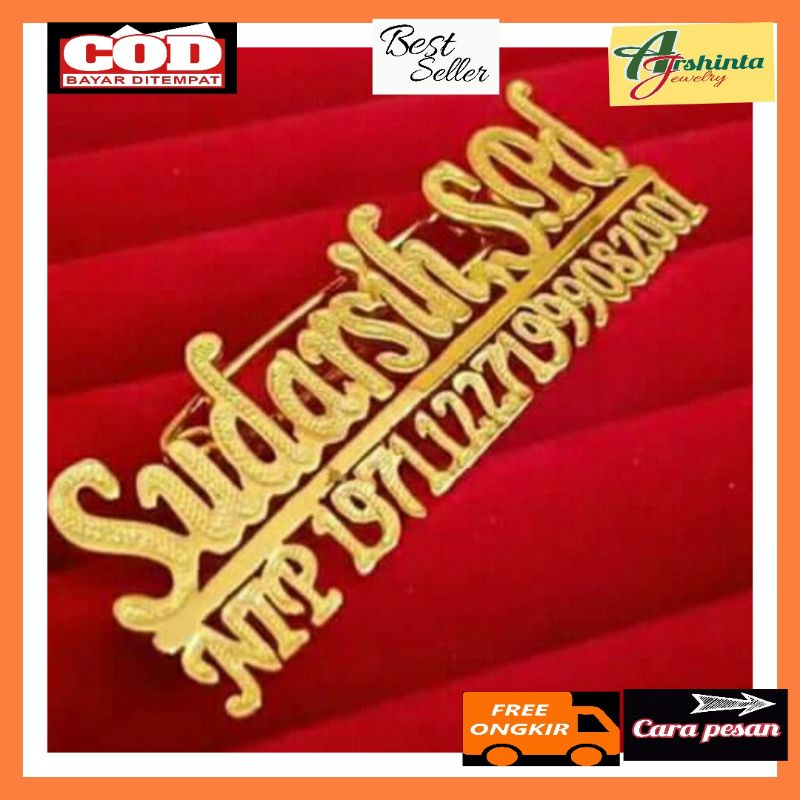 Bros nip lapis emas/ bros nip custom nama