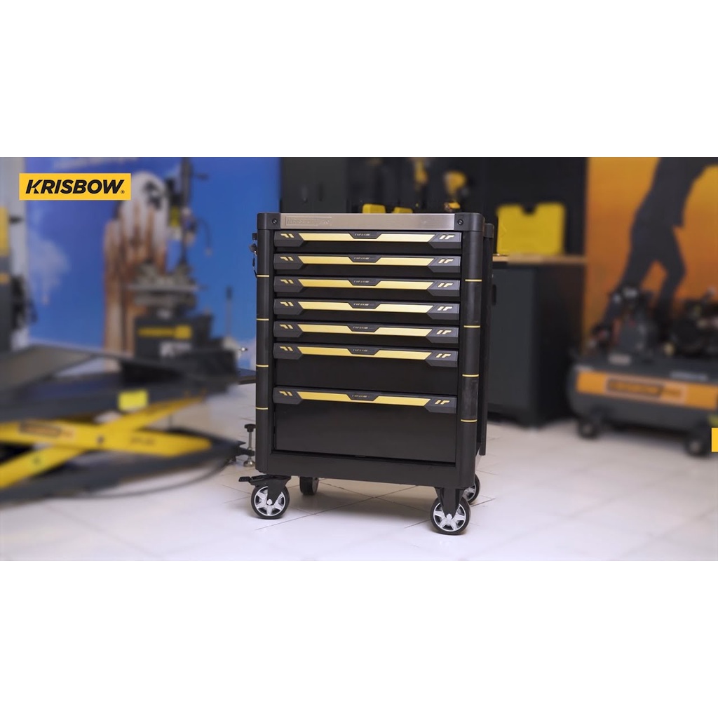 Krisbow Troli Kabinet Perkakas/Tool Box/Kotak Penyimpanan/Lemari Perkakas/Kabinet Kokoh