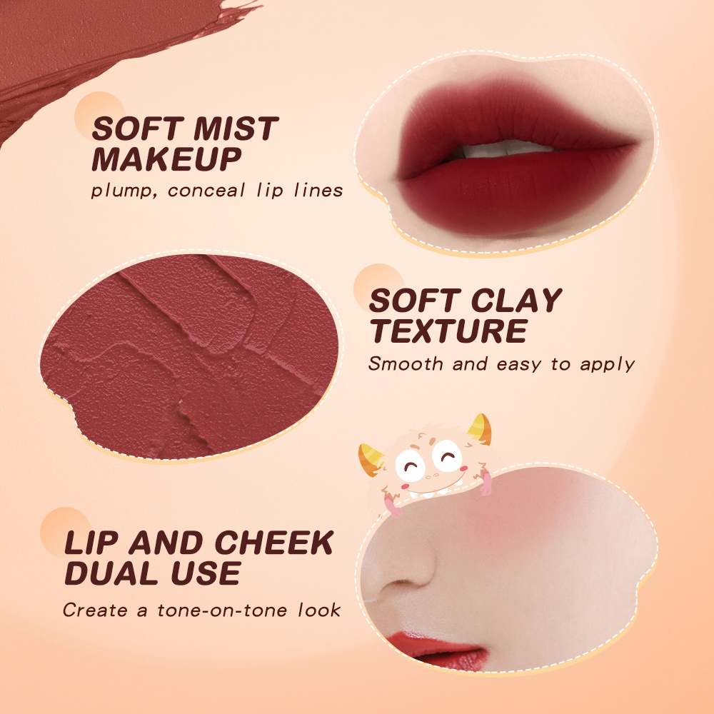 (READY &amp; ORI) Banxeer Matte Monster Lip Mud Lip Matte Lipstick BM07