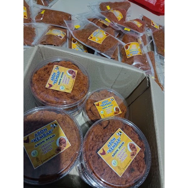 

abon kembar rasa pedas gurih renyah pastinya