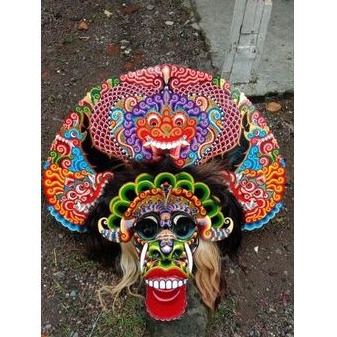 Barongan Kayu Waru Jamang Kulit Kualitas Super