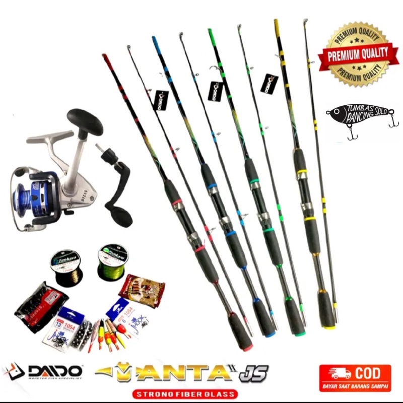 Set Pancing Siap Pakai Joran Daido Dan Reel Daido Simura Besi