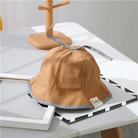 (Hello Girl)MZ28 Topi anak Bucket Hat Unisex Lucu Gaya Korea Import