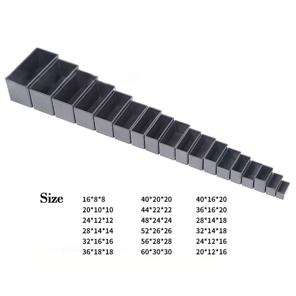 Populer 4pcs Kotak Proyek Elektronik Hitam ABS Plastik Kualitas Tinggi Instrumen Case