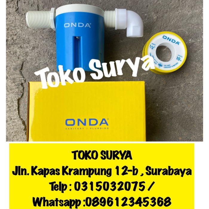 Toren Pelampung Otomatis Tandon Toren Kran Air Tanpa Listrik Onda 1/2" 3/4"