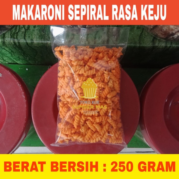 

KERIPIK- MAKARONI SPIRAL RASA PEDES BERAT BERSIH 250 GR -KERIPIK