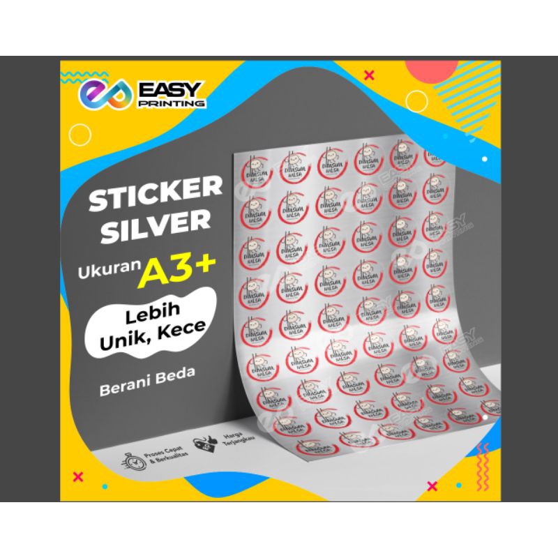 

Stiker vinyl silver