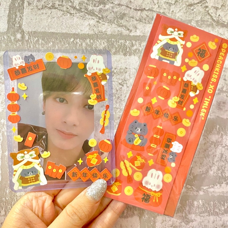 Stiker Dekorasi Polcos / Journal Imlek Chinese New Year CNY (Waterproof) by @peachkiss.xo