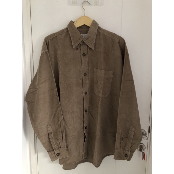Kemeja corduroy shirt st michael marks & spencer vintage big size