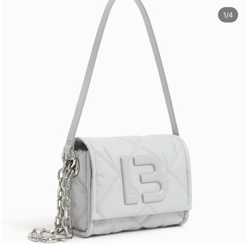 Bimba Y Lola Grey Padded Nylon Crossbody bag
