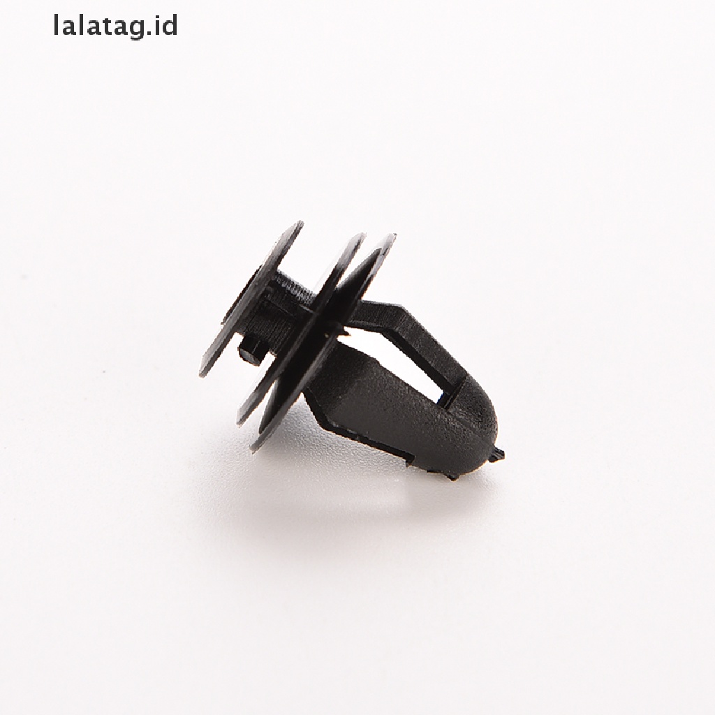 [lalatag] 10pcs Hitam Kendaraan Mobil Lubang 8mm Paku Keling Plastik Pengikat Klip Pintu [ID]