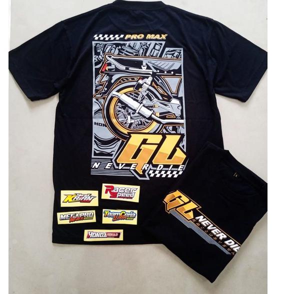 Kejar Kejutan Kaos motor GL max pro (bonus stiker)