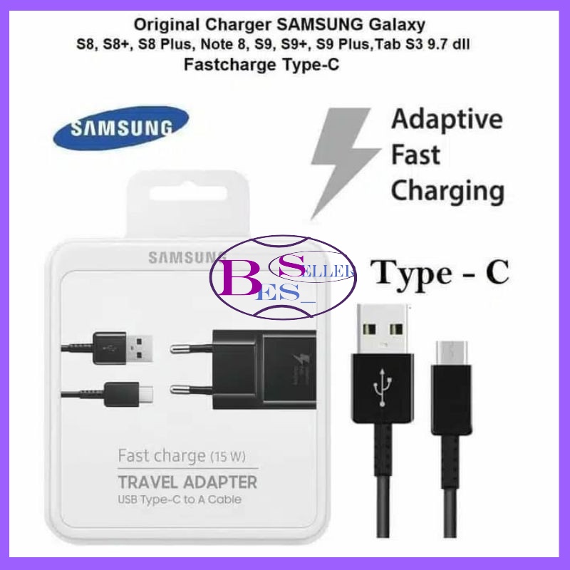 Charger Samsung Tipe C Original 100% Fast Charging 15W Bergaransi 1 Minggu