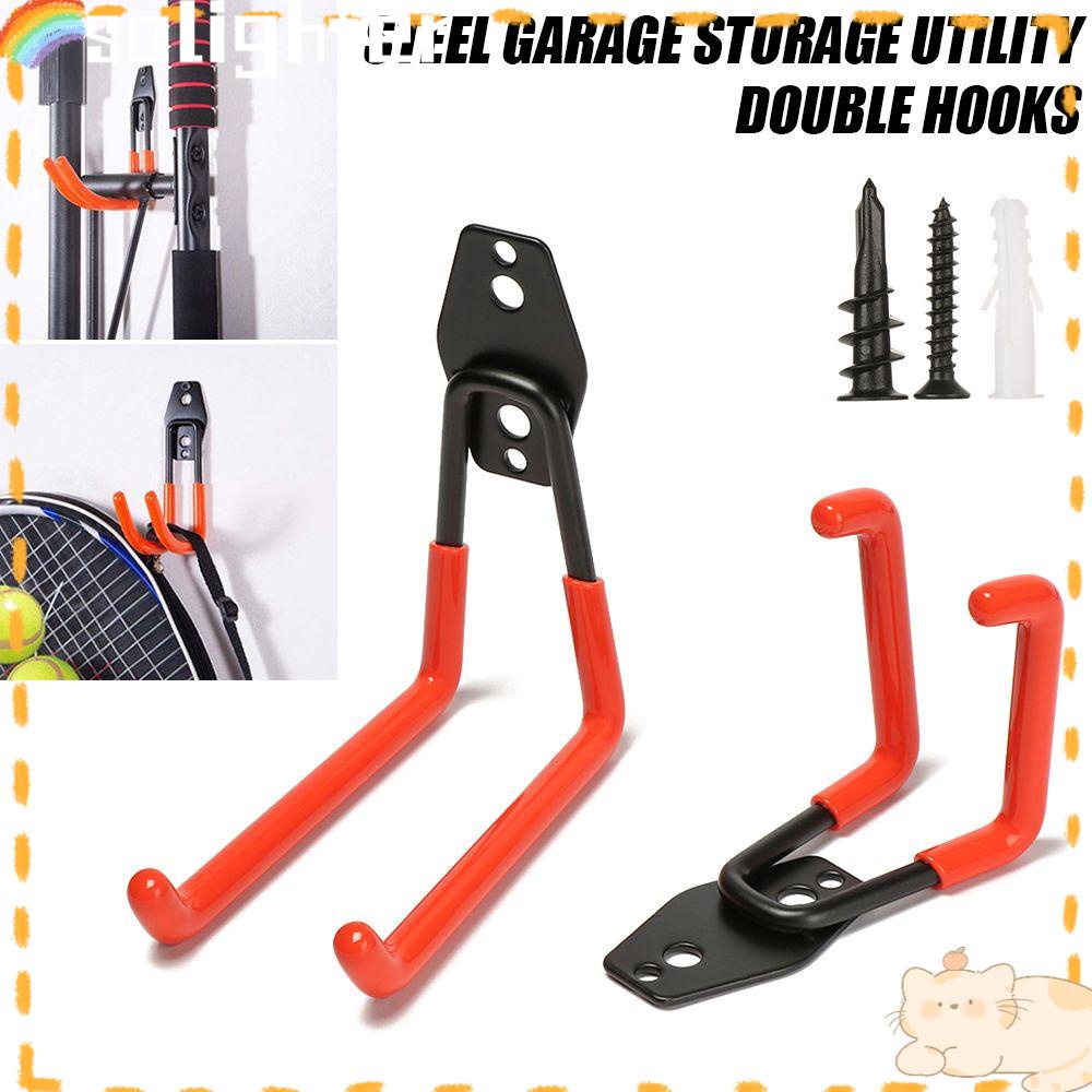 Solighter Garage Storage Hooks Bike Heavy Duty Steel Rak Gantungan