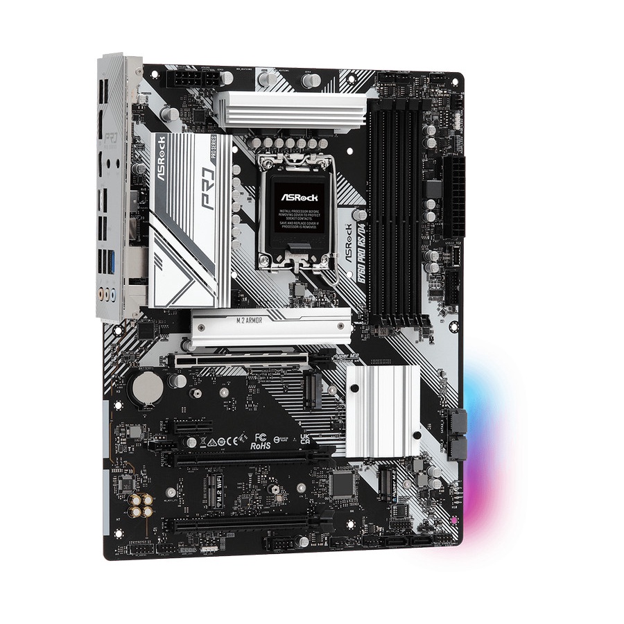 ASRock B760 Pro RS/D4 (LGA1700, B760, DDR4, USB3.2 Type-C, SATA3)