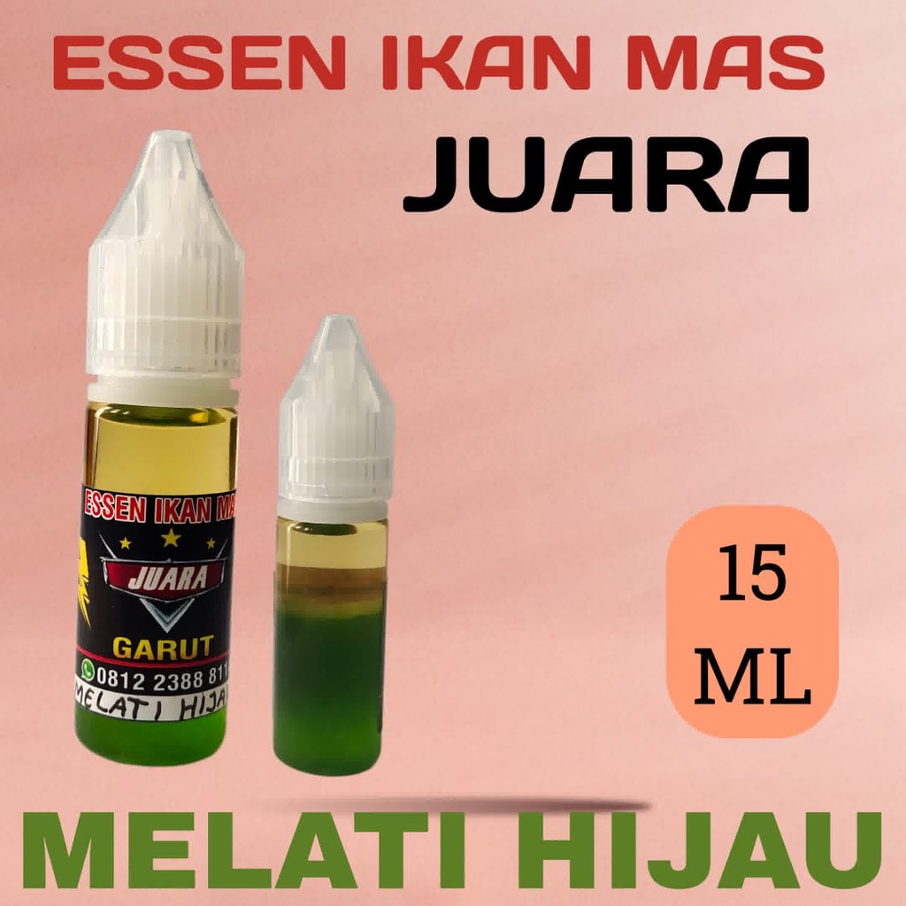 ESSEN MELATI HIJAU [15 ml] /Essen ikan mas LOMBA  /oplosan ikan mas LOMBA/ Esen ikan mas lomba haria