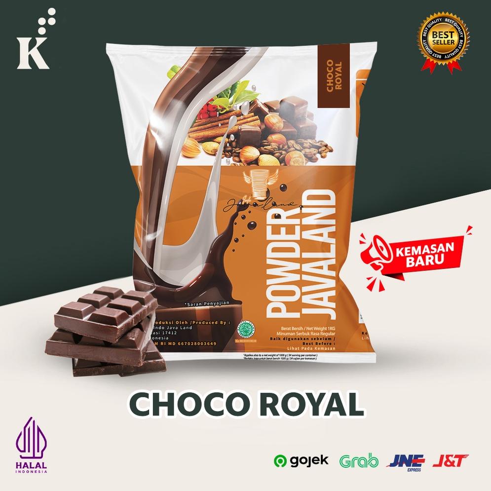 

qxk-33 Bubuk Minuman Bubble Powder Drink Choco Royal ORIGINAL Javaland 1kg .,,.,.,