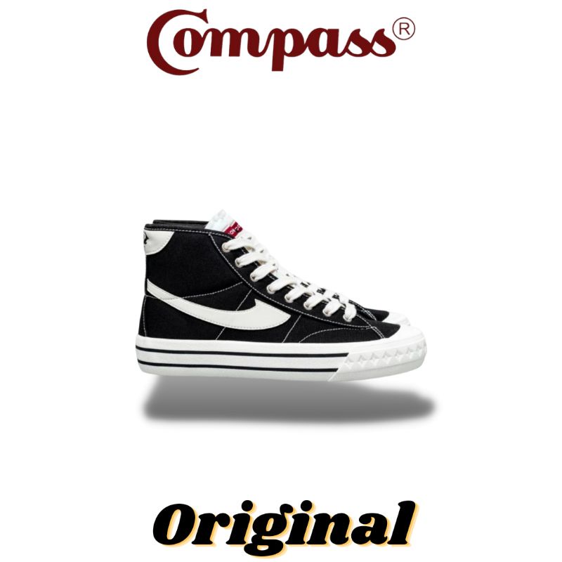 Compass Retrograde High Black White Original