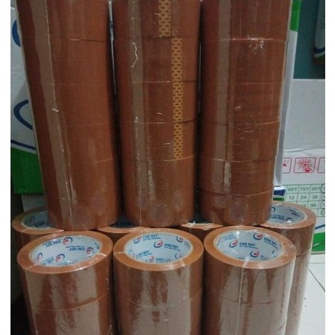 

Lakban coklat 45 mm 90 yard murah berkwalitas