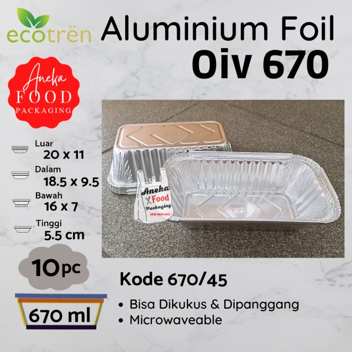 [Foil] Cup Aluminium Kingfoil Kotak Oiv 670 [Ready]