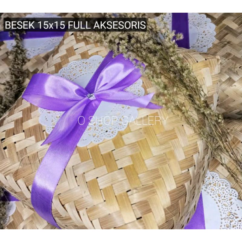 BESEK BAMBU 15X15 FULL AKSESORIS / BESEK 15X15 SEPASANG MURAH / BESEK BAMBU 15X15