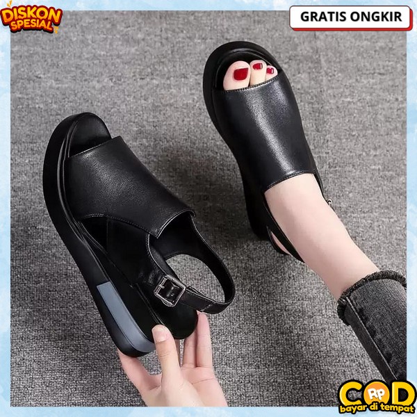 Wedjes Wanita Import Elegan Ori Sandal Kekinian Wegjes Sepatu Wadges Wegdes Cewek Wegdes Cewe Origin