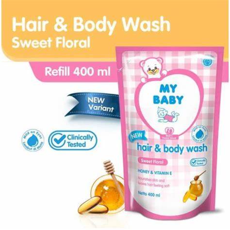 MY Baby HAIR&amp;BODY WASH ISI ULANG 400ML (Ed 11 023 sampe 2024)