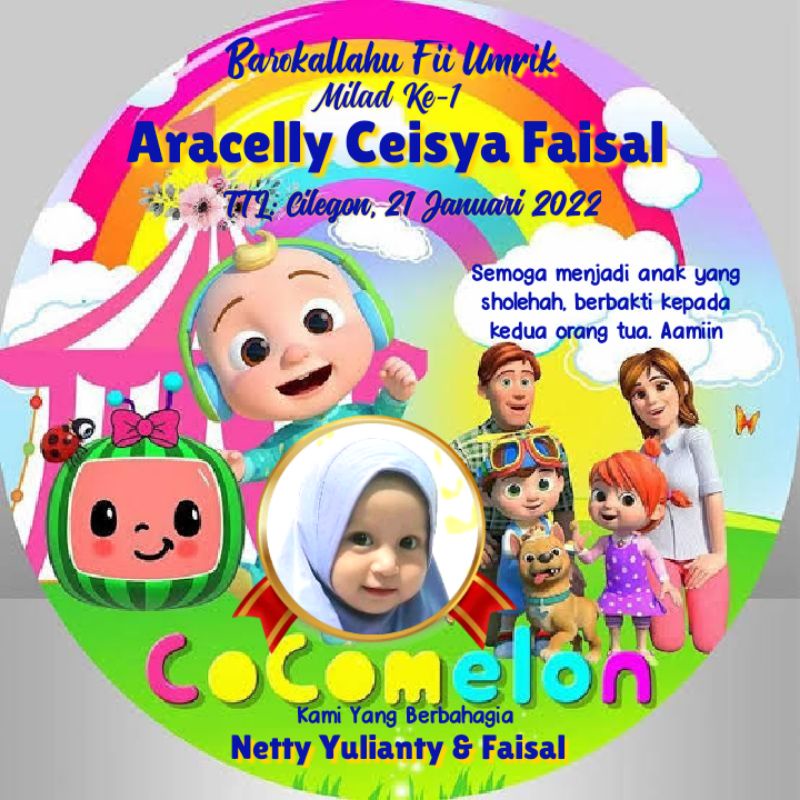 

Stiker Ulang Tahun Karakter Cocomelon