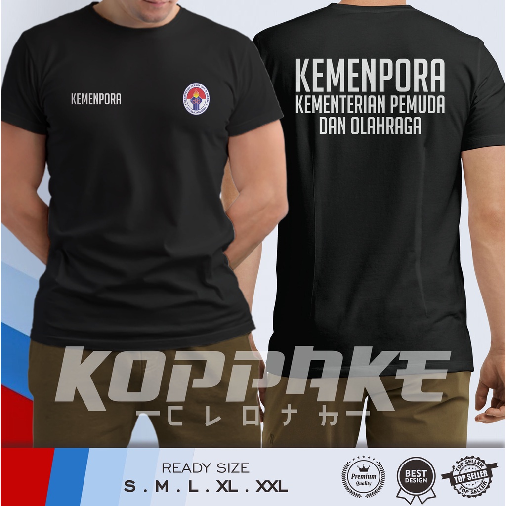 Kaos Baju KEMENPORA Kementerian Pemuda dan Olahraga Kaos Pemerintahan