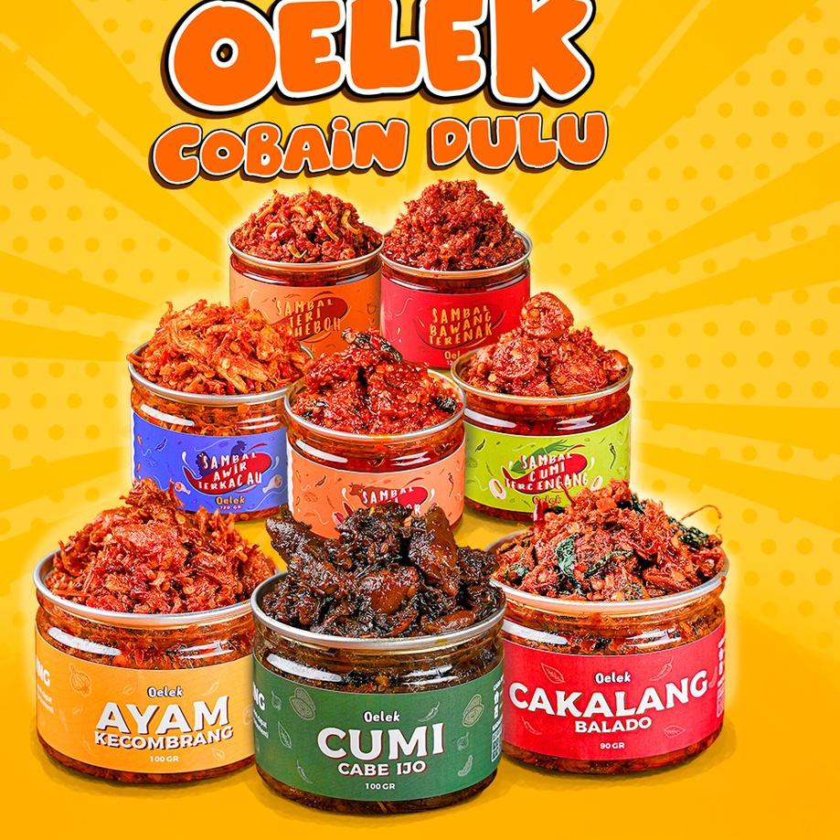 

AIL579 Oelek Cobain Dulu / Cakalang Balado / Cumi Cabe Ijo / Ayam Kecombrang / Sambal Cumi / Sambel Ayam Suwir / Sambal Sei / Sambal Teri --