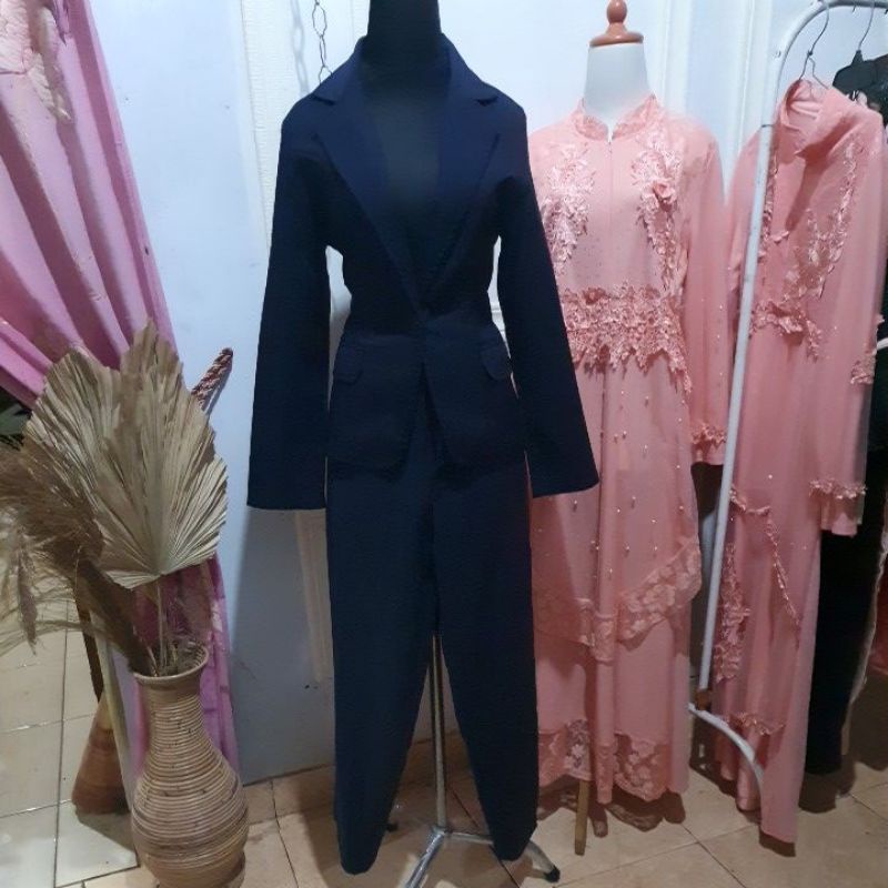 preloved set blazer dan celana