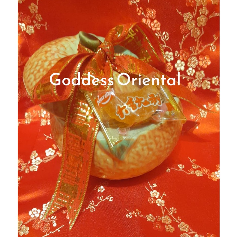 

Imlek Gift Hampers Lucky Jeruk Toples & Orange Jelly Fruit Candy Set Hadiah