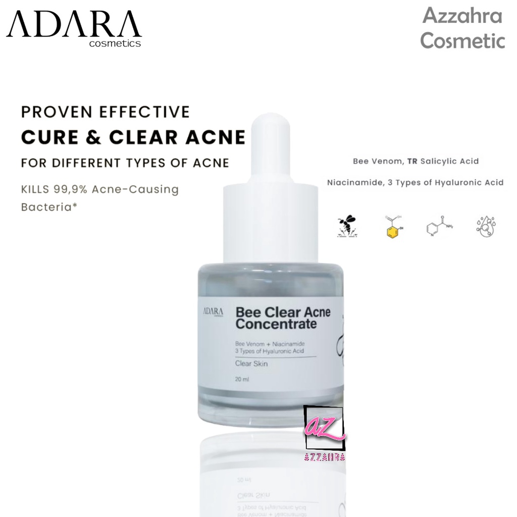 ADARA Bee Clear Acne Concentrate 20ml | Bee Venom + TR Salicylic Acid + 3HA Serum