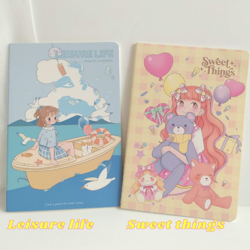 

Notebook A5+ Notebook mini ring //buku tulis anak sekolahan karakter lucu