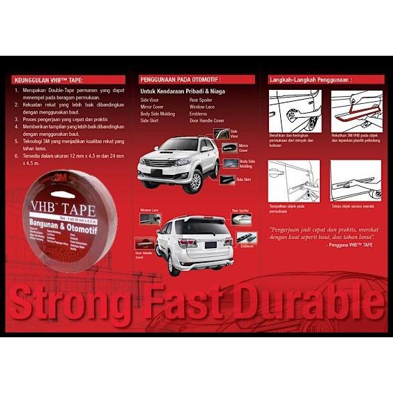

3M Vhb Double Tape , 12 Mm X 4.5 M (Dt)