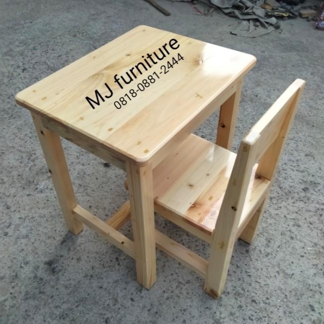 meja belajar anak tk/paud satu set