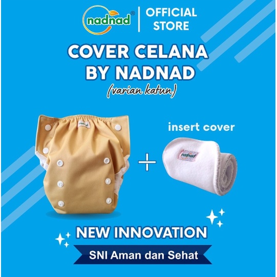 Paket Popok Clodi Bayi Cover Perekat Snab dan Celana NadNad Hemat 3 In 1 Murah New Desain  Motif Full Printing