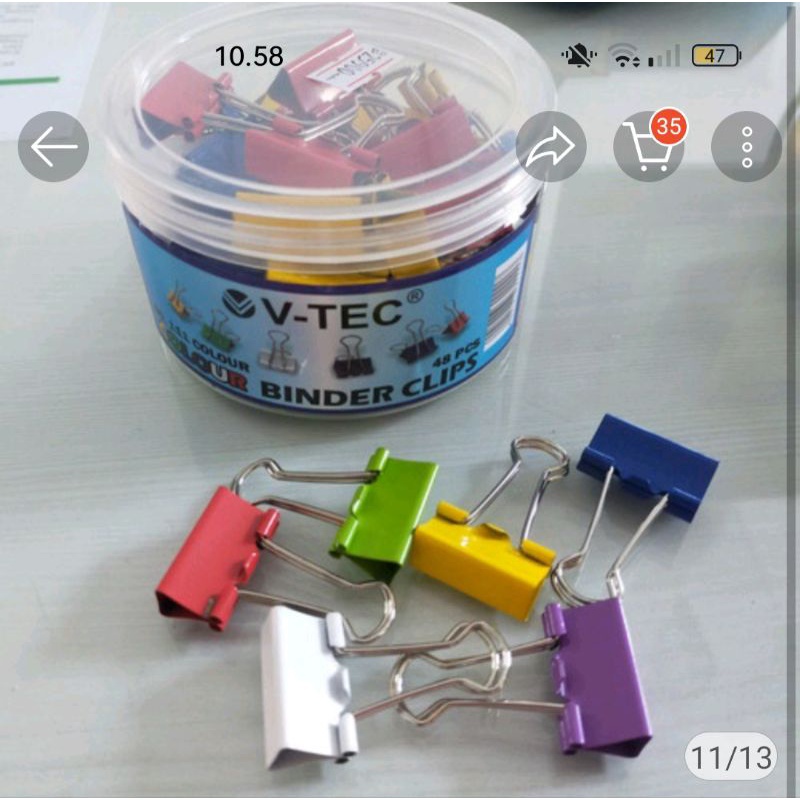 

Klip binder warna 1 pcs