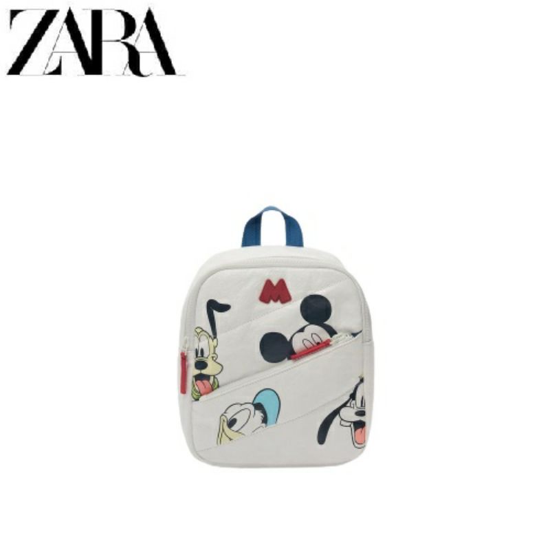 BA2033 Tas ransel anak perempuan Tas Sekolah TK PAUD NGAJI anak Ransel Anak Zara Mickey Mouse transparan glitter Tas ransel anak sekolah TK SD Tas Ransel Mini