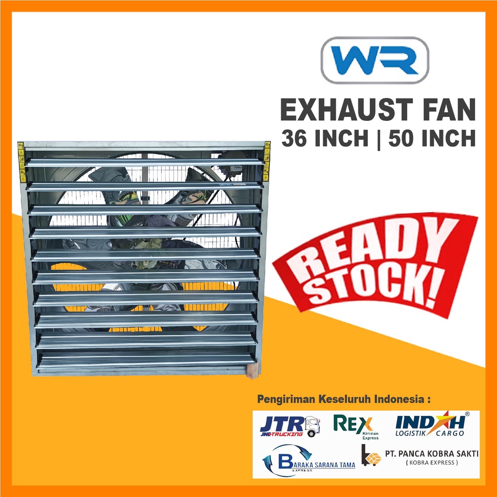 BLOWER EXHAUST FAN GUDANG INDUSTRI / KANDANG AYAM 36”DINAMO 1PHASE ATAU 3PHASE