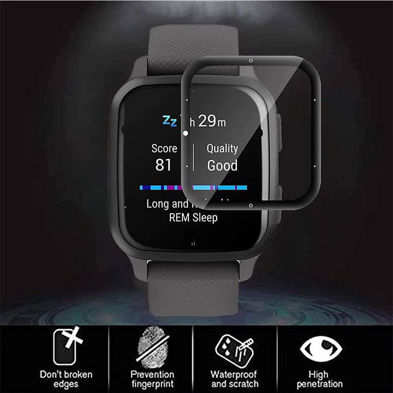 Hd Film Bening Untuk Garmin VENU 2 2S SQ SQ2 Music SmartWatch Pelindung Cover Guard 3D Full Coverage Pelindung Layar Film Anti Gores Untuk Garmin Vivoactive 4 4 S 3musik