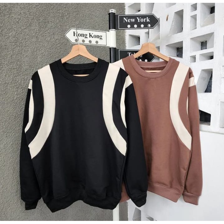 Sweater Wanita Grosir Berkualitas - Lines C oblong