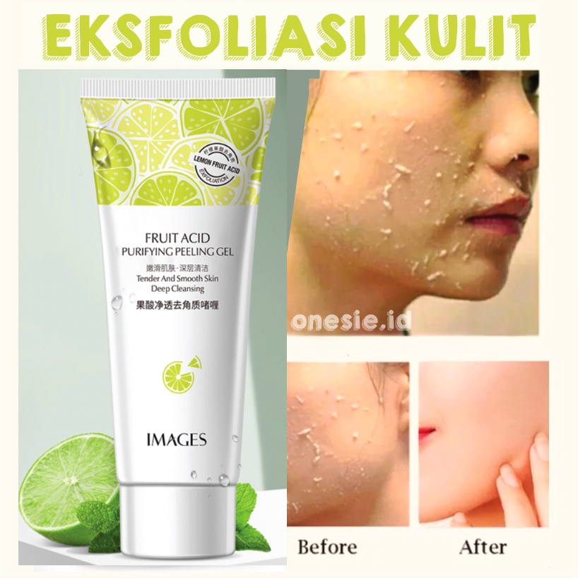 Exfoliating Gel Lime Body Scrub Peeling Eksfoliasi Kulit Mati 80ML EM044