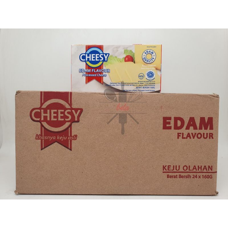 

Cheesy Flavour of Edam Cheese keju rasa edam 160gr