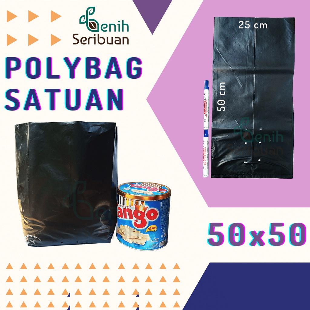 Benih Seribuan - Polybag Tanaman 50x50 Tebal