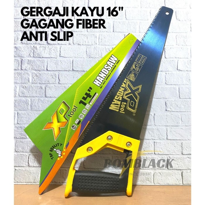 Gergaji Kayu 16 inch 400mm Gagang Fiber Tidak Licin XP TOOL MURAH