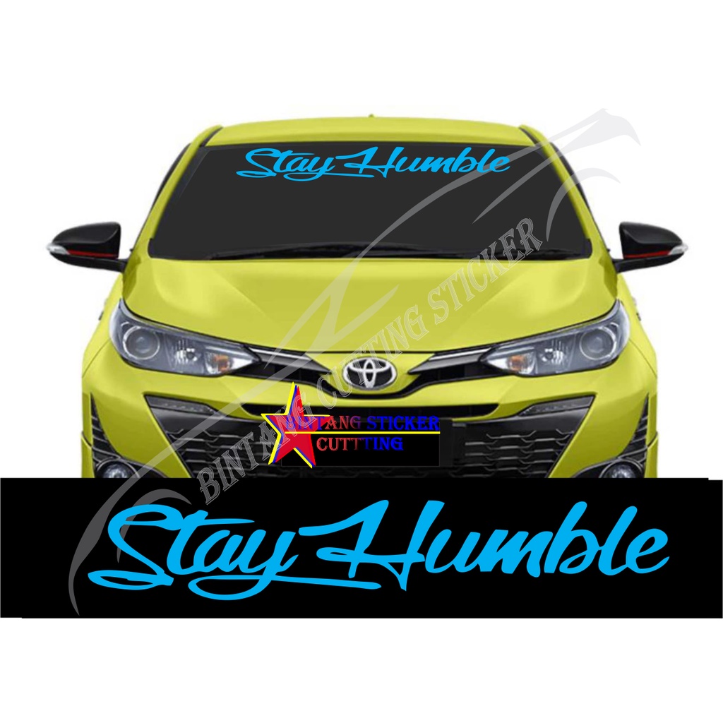 Stiker Tulisan Variasi Stay Humble stiker kaca mobil Stiker tulisan kaca depan mobil stiker kaca dep